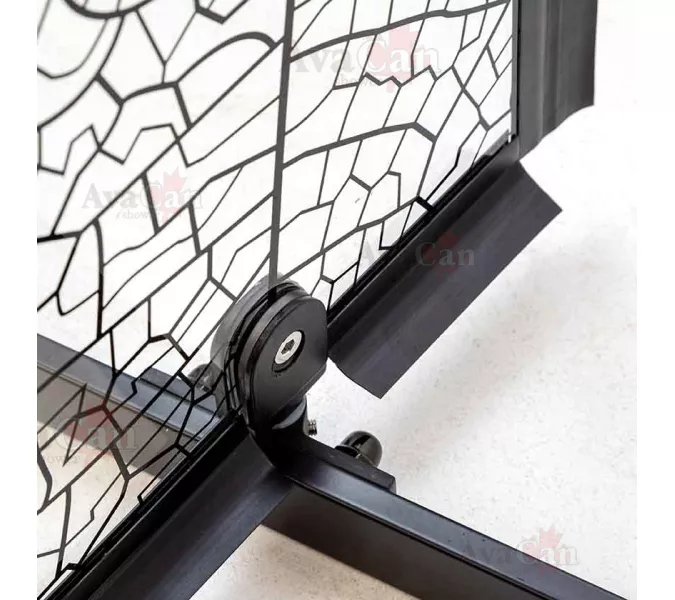 Душевой уголок AvaCan PB 90/100 MT, Цвет стекла: матовое с рисунком, Цвет профиля: Черный, Выбрать размер: 90х90, изображение 5