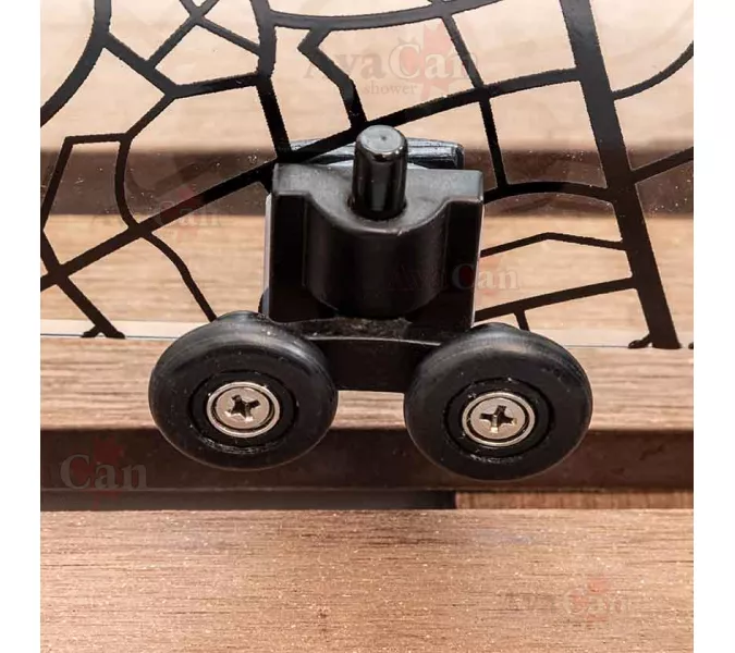 Душевой уголок AvaCan FB2  с рисунком/черный, Цвет стекла: с рисунком, Цвет профиля: Черный, Выбрать размер: 170-190х90, изображение 10