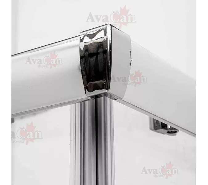 Душевой уголок AvaCan KС 80/100, Цвет стекла: прозрачное, Цвет профиля: Хром, Выбрать размер: 100-110х100-110, изображение 9