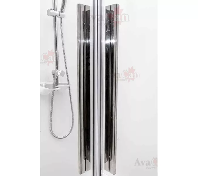 Душевой уголок AvaCan KС 80/100, Цвет стекла: прозрачное, Цвет профиля: Хром, Выбрать размер: 100-110х100-110, изображение 5