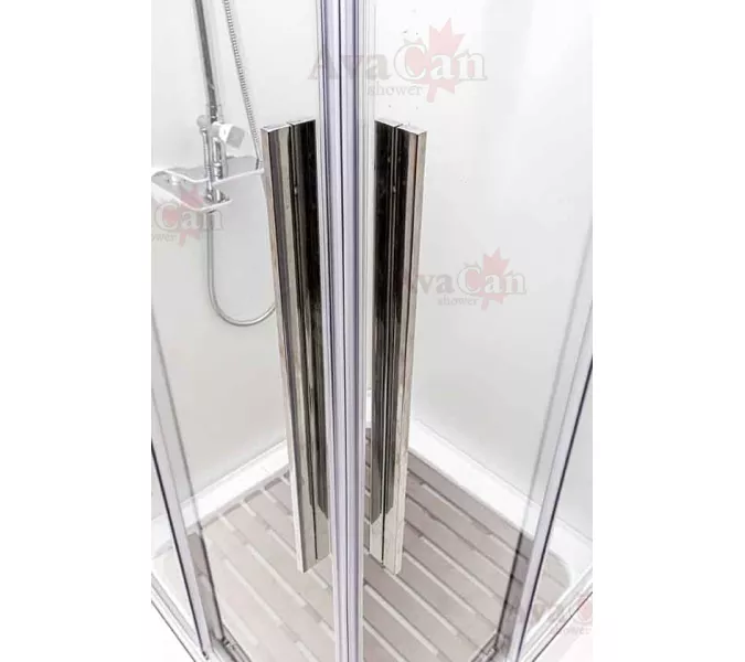 Душевой уголок AvaCan KС 80/100, Цвет стекла: прозрачное, Цвет профиля: Хром, Выбрать размер: 100-110х100-110, изображение 8