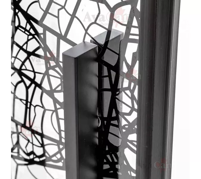 Душевой уголок AvaCan PB 90/100, Цвет стекла: с рисунком, Цвет профиля: Черный, Выбрать размер: 90х90, изображение 12