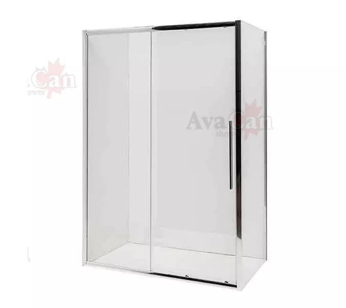 Душевой уголок AvaCan FC+SС прозрачное/хром, Цвет стекла: прозрачное, Цвет профиля: Хром, Выбрать размер: 120-140х90