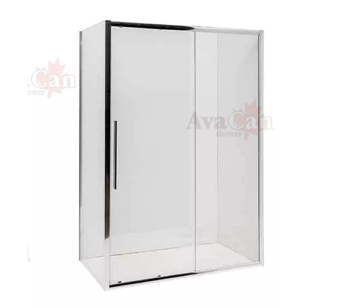Душевой уголок AvaCan FC+SС прозрачное/хром, Цвет стекла: прозрачное, Цвет профиля: Хром, Выбрать размер: 120-140х90, изображение 2