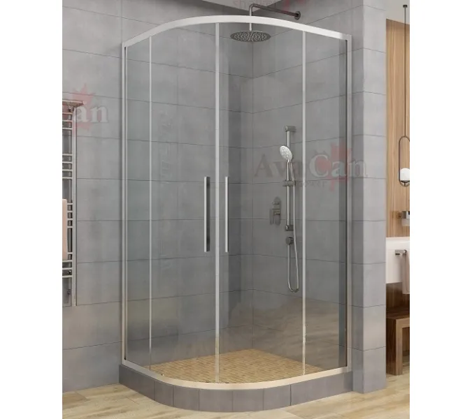 Душевой уголок AvaCan HC 80/90/100/120, Цвет стекла: прозрачное, Цвет профиля: Хром, Выбрать размер: 120х120