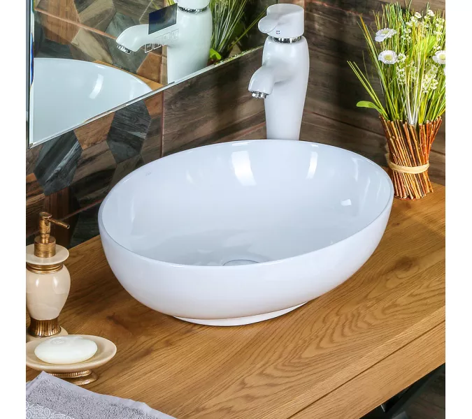 Раковина MELANA MLN-320316, Выбрать цвет: Белая