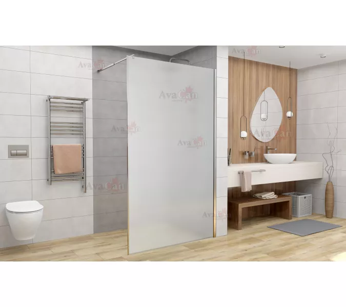 Душевая перегородка AvaCan MC 100/110/120 MT, Цвет стекла: матовое, Цвет профиля: Хром, Выбрать размер: 110, изображение 2