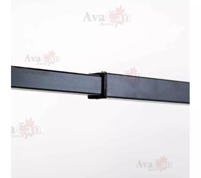 Душевая перегородка AvaCan MB100/110/120 MT, Цвет стекла: матовое с рисунком, Цвет профиля: Черный, Выбрать размер: 110, изображение 7