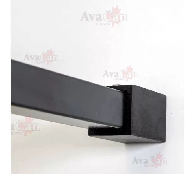 Душевая перегородка AvaCan MB100/110/120 MT, Цвет стекла: матовое с рисунком, Цвет профиля: Черный, Выбрать размер: 110, изображение 10