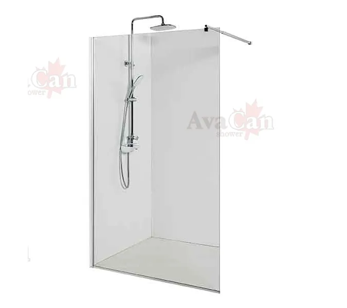 Душевая перегородка AvaCan MC100/110/120, Цвет стекла: прозрачное, Цвет профиля: Хром, Выбрать размер: 120, изображение 4