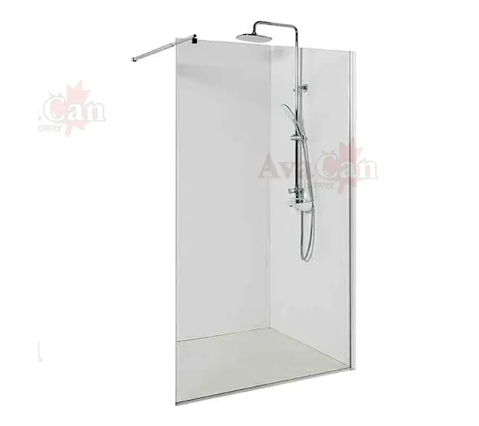 Душевая перегородка AvaCan MC100/110/120, Цвет стекла: прозрачное, Цвет профиля: Хром, Выбрать размер: 120, изображение 3