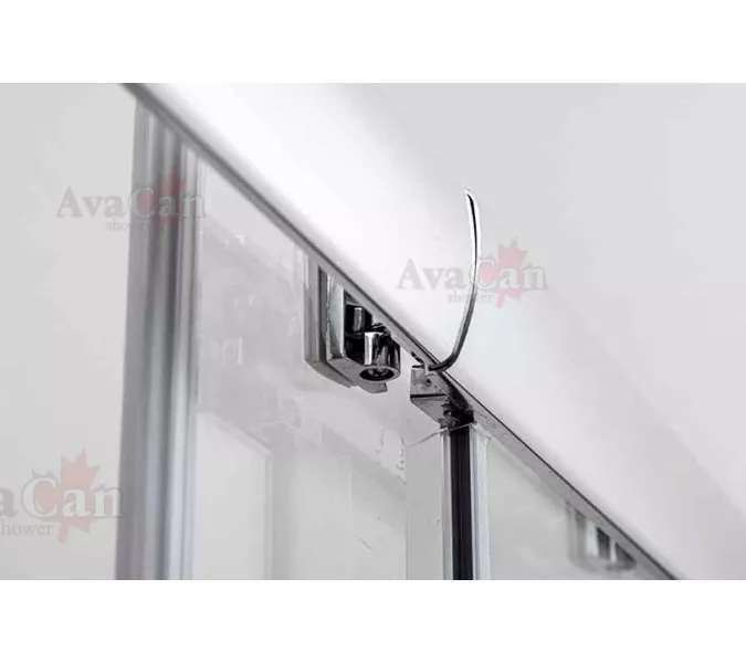 Душевая дверь в нишу AvaCan FС MT, Цвет стекла: матовое, Цвет профиля: Хром, Выбрать размер: 120-140, изображение 5