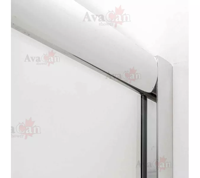 Душевая дверь в нишу AvaCan FC2, Цвет стекла: прозрачное, Цвет профиля: Хром, Выбрать размер: 190-210, изображение 7