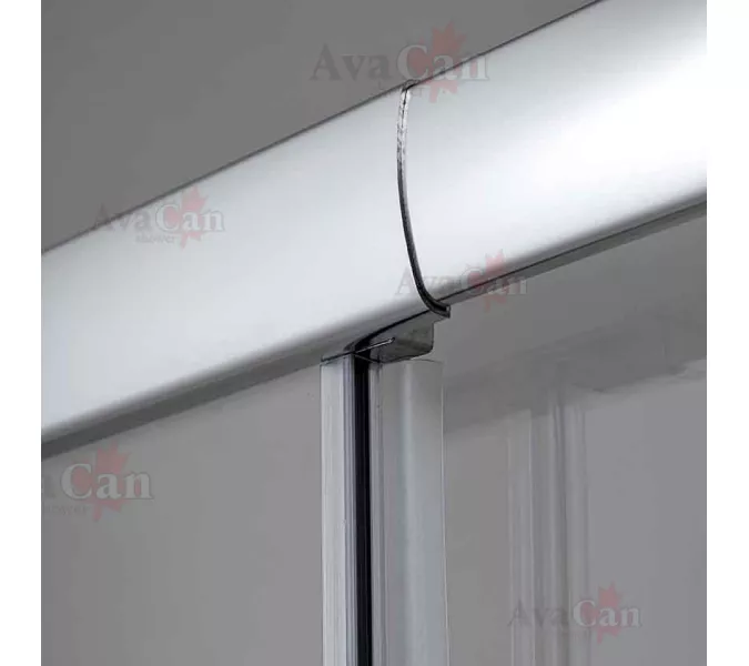 Душевая дверь в нишу AvaCan FC2, Цвет стекла: прозрачное, Цвет профиля: Хром, Выбрать размер: 190-210, изображение 9