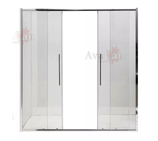 Душевая дверь в нишу AvaCan FC2, Цвет стекла: прозрачное, Цвет профиля: Хром, Выбрать размер: 190-210, изображение 5