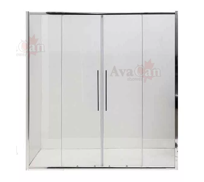 Душевая дверь в нишу AvaCan FC2, Цвет стекла: прозрачное, Цвет профиля: Хром, Выбрать размер: 190-210