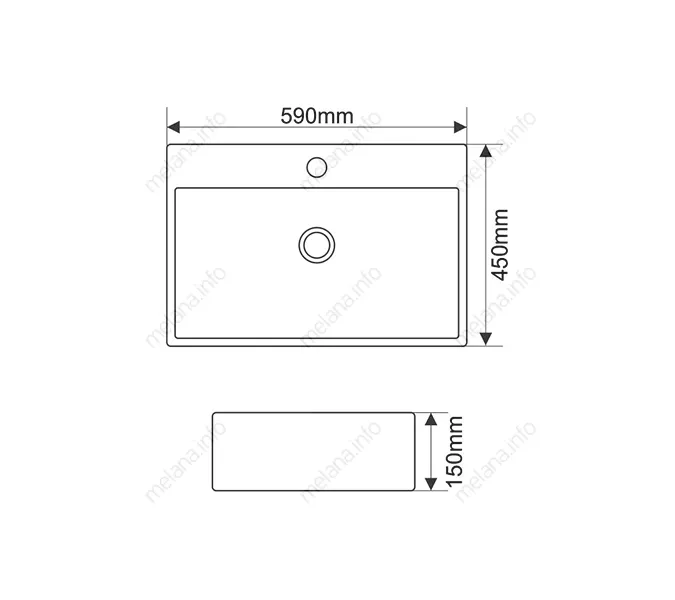 Раковина MELANA MLN-7295, изображение 2