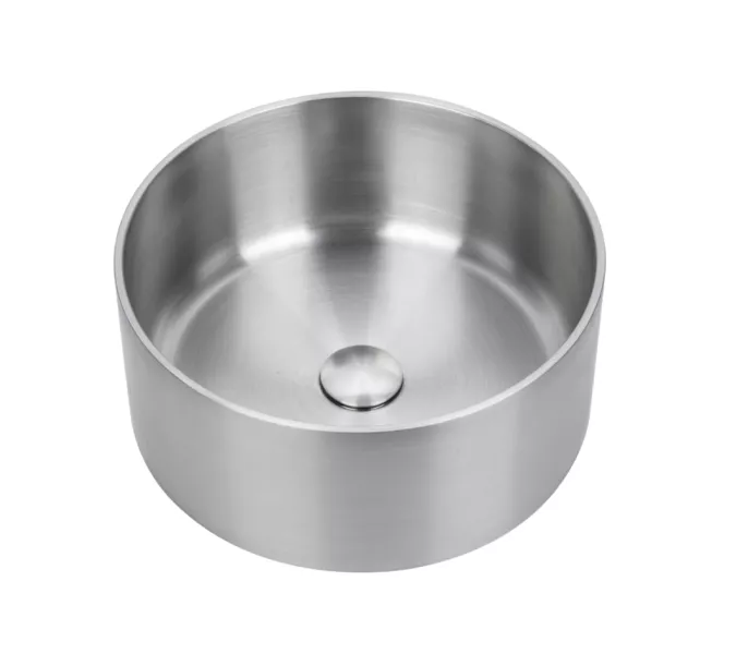 Раковина Ring380 MELANA ProfLine 1,2/160 САТИН накладная круглая Ring380, БЕЗ донного клапана, изображение 2