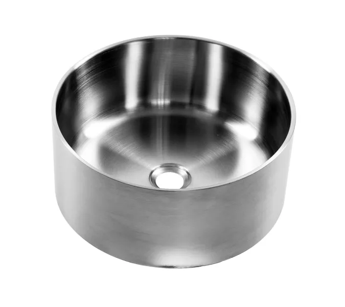 Раковина Ring380 MELANA ProfLine 1,2/160 САТИН накладная круглая Ring380, БЕЗ донного клапана, изображение 4