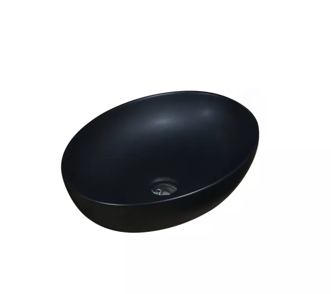 Раковина MELANA MLN-320316MB матовая черная, Выбрать цвет: Черная, изображение 2