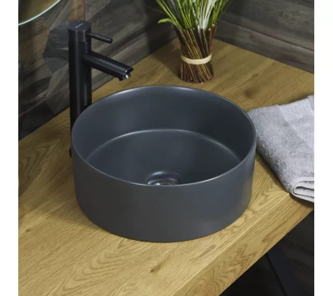 Раковина MELANA MLN-320357MDG матовая темно-серая, Выбрать цвет: Матовая темно-серая