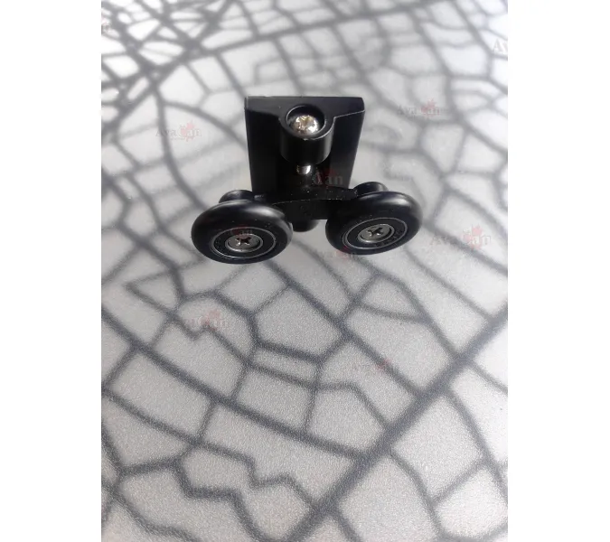 Душевая дверь в нишу AvaCan FB MT, Цвет стекла: матовое с рисунком, Цвет профиля: Черный, Выбрать размер: 170-190, изображение 9