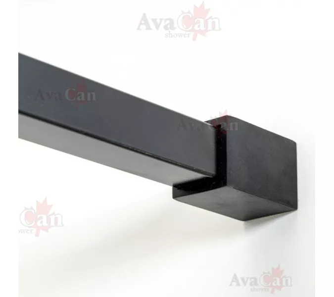 Душевая перегородка AvaCan LB 100/110/120, Цвет стекла: с рисунком, Цвет профиля: Черный, Выбрать размер: 100, изображение 3