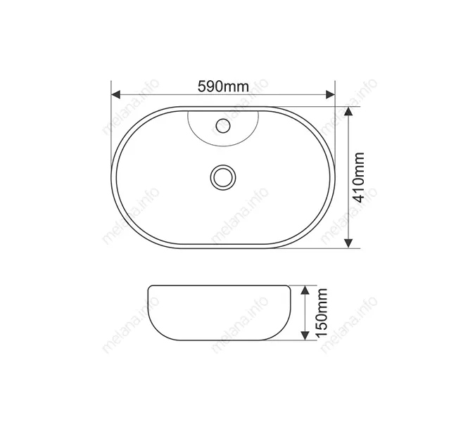 Раковина MELANA MLN-7734, изображение 9