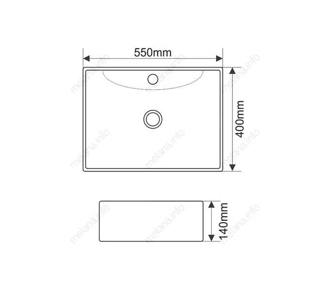 Раковина MELANA MLN-7819, изображение 3