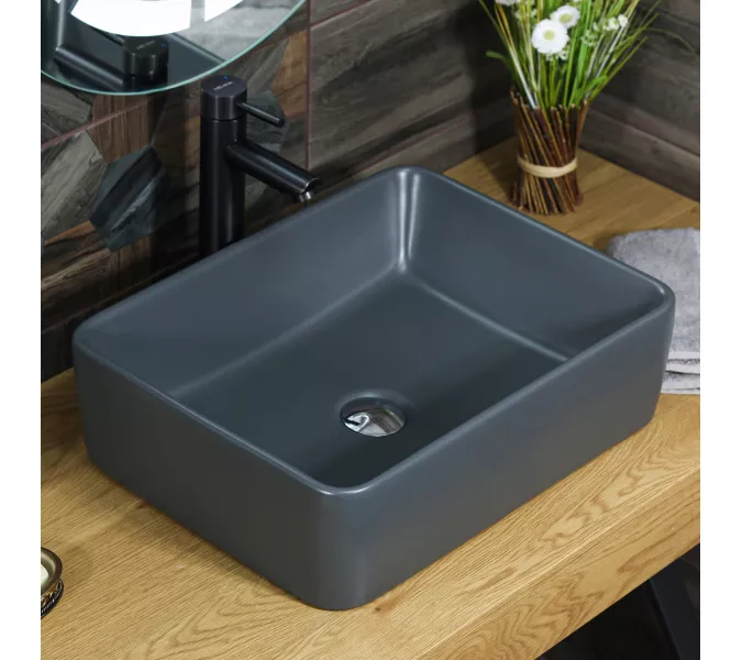 Раковина MELANA MLN-320324MDG матовая темно-серая