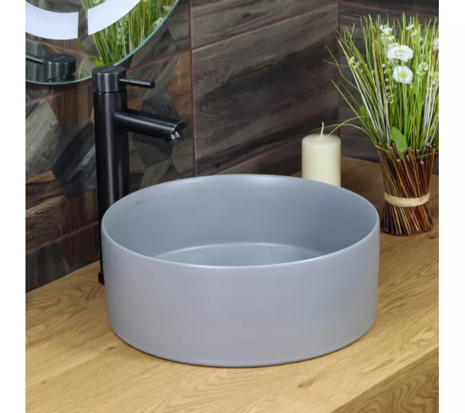 Раковина MELANA MLN-320357MG матовая серая, Выбрать цвет: Матовая серая