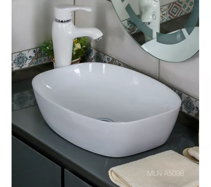 Раковина MELANA MLN-A500A/B/C, Выбрать размер: 50х39, изображение 2