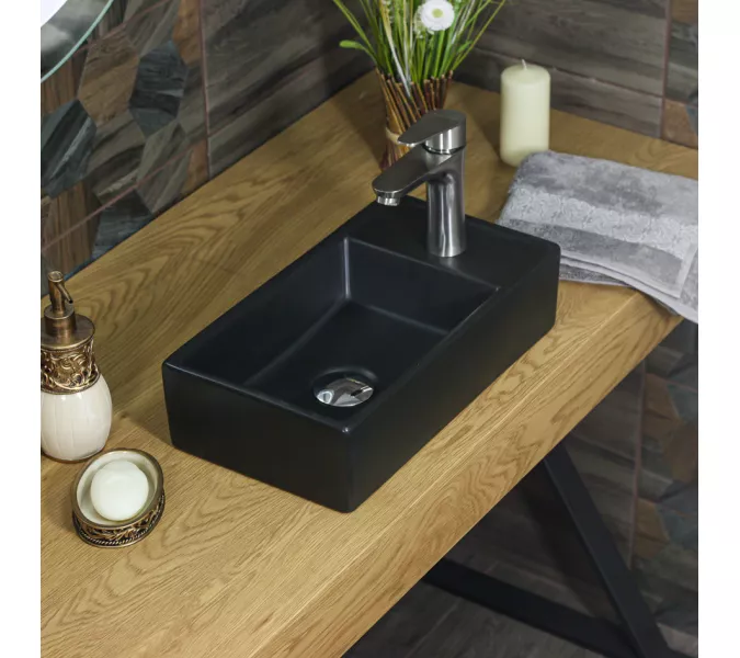 Раковина MELANA MLN-9048EYMB матовая черная