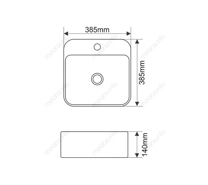 Раковина MELANA MLN-A423B, изображение 3