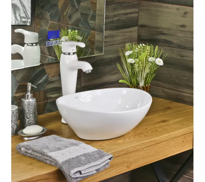 Раковина MELANA MLN-7138, Выбрать цвет: Белая, изображение 2