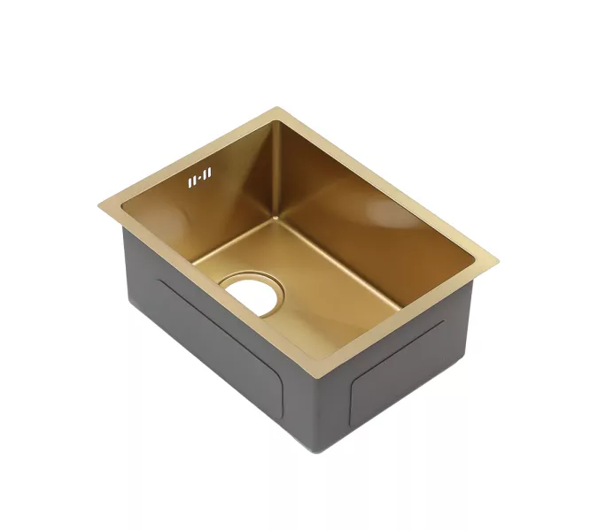 Мойка D5138HG MELANA ProfLine 1,2/220 ЗОЛОТО врезная, Выбрать цвет: Золото, изображение 6