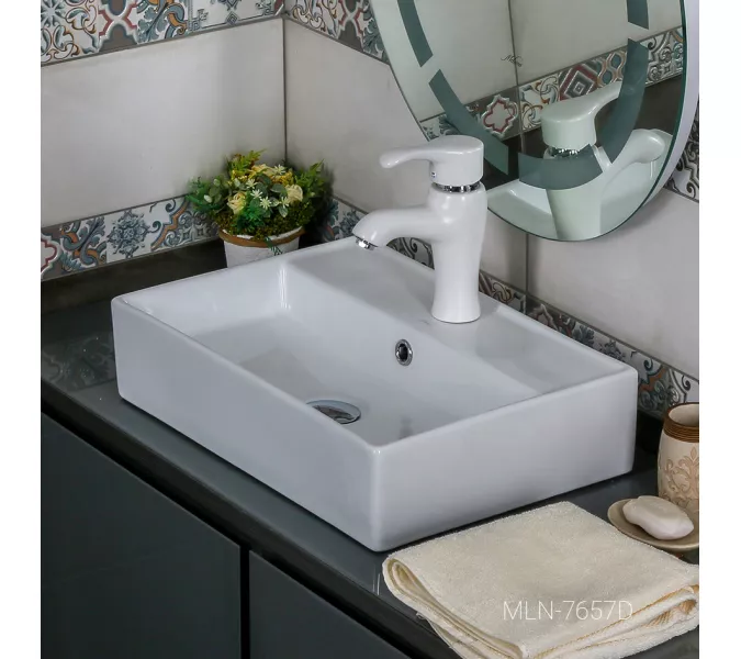 Раковина MELANA MLN-7657D, Выбрать размер: 50х35х12, изображение 2