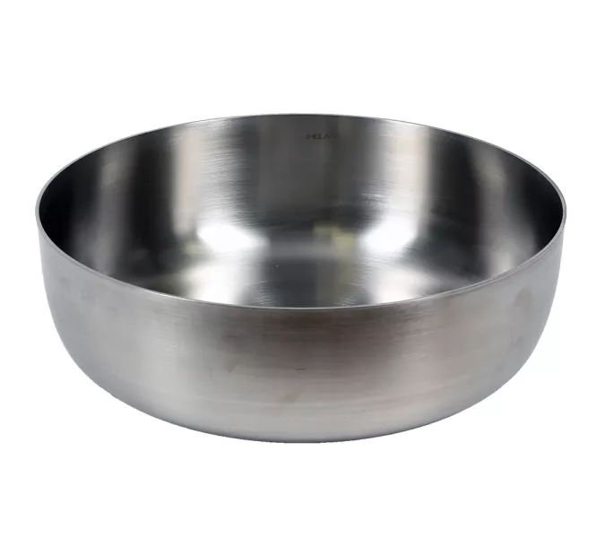 Раковина 400 Lake MELANA Profline САТИН накладная круглая 400, Сифон, донный клапан, Выбрать цвет: Сатин, изображение 3