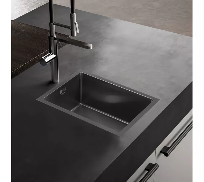 Мойка D5138H MELANA ProfLine 1,2/220 САТИН врезная, Выбрать цвет: Сатин, изображение 2