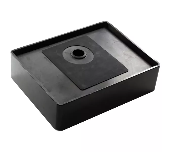 Раковина D4837B Castle MELANA ProfLine 1,2 мм черная накладная, Сифон, донный клапан, Выбрать цвет: Черный, изображение 4