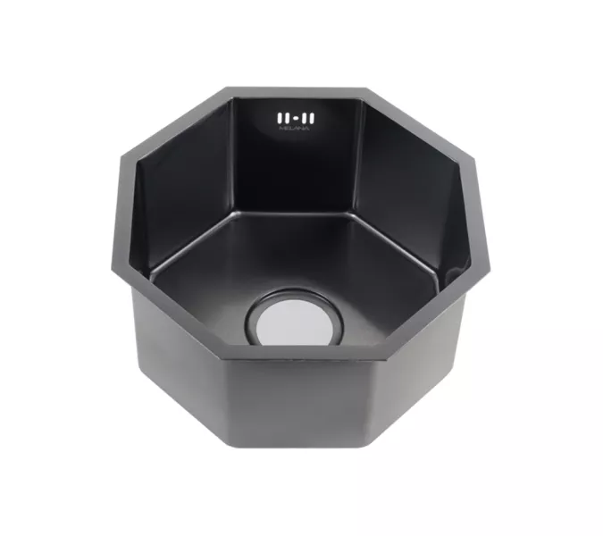 Мойка D400B Octavia MELANA Profline 1,2/200 ГРАФИТ врезная фигурная, Выбрать цвет: Черная