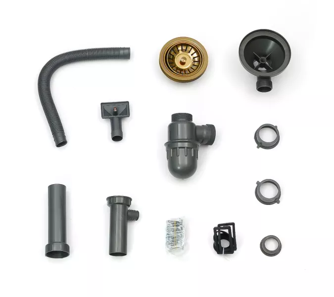 Мойка D5138HG MELANA ProfLine 1,2/220 ЗОЛОТО врезная, Выбрать цвет: Золото, изображение 10