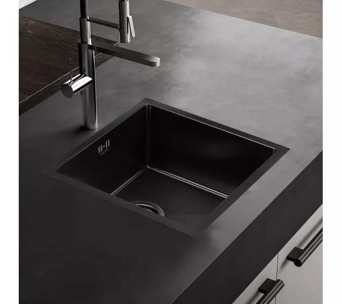 Мойка D4545HB MELANA ProfLine 1,2/220 ГРАФИТ врезная, Выбрать цвет: Графит, изображение 4