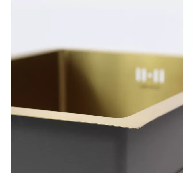 Мойка D5138HG MELANA ProfLine 1,2/220 ЗОЛОТО врезная, Выбрать цвет: Золото, изображение 3