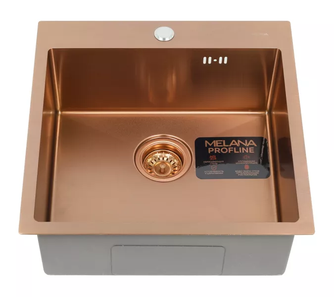 Мойка D5050HC MELANA ProfLine 3,0/200 БРОНЗА врезная, Выбрать цвет: Бронза