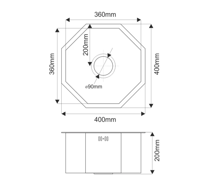 Мойка D400G Octavia MELANA Profline 1,2/200 ЗОЛОТО врезная фигурная, Выбрать цвет: Золото, изображение 3