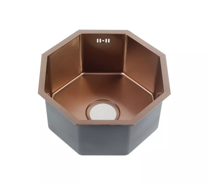 Мойка D400BR Octavia MELANA Profline 1,2/200 БРОНЗА врезная фигурная, Выбрать цвет: Бронза
