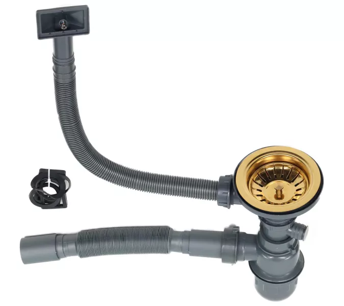 Мойка D6045HG MELANA ProfLine 3,0/220 ЗОЛОТО врезная, Выбрать цвет: Золото, изображение 3