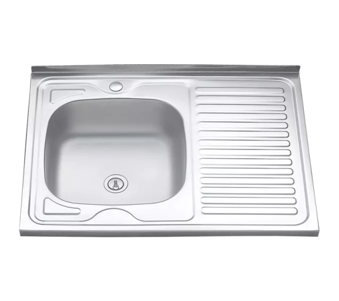 Мойка 8060 L/R MELANA 0,4/0.6/0.8/160 накладная, Внешний вид: толщина 0,4, Ориентация: левая