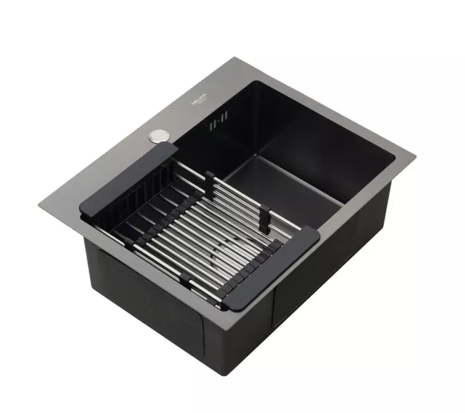 Мойка D5343HB MELANA ProfLine 3,0/220 ГРАФИТ врезная, Выбрать цвет: Графит, изображение 3